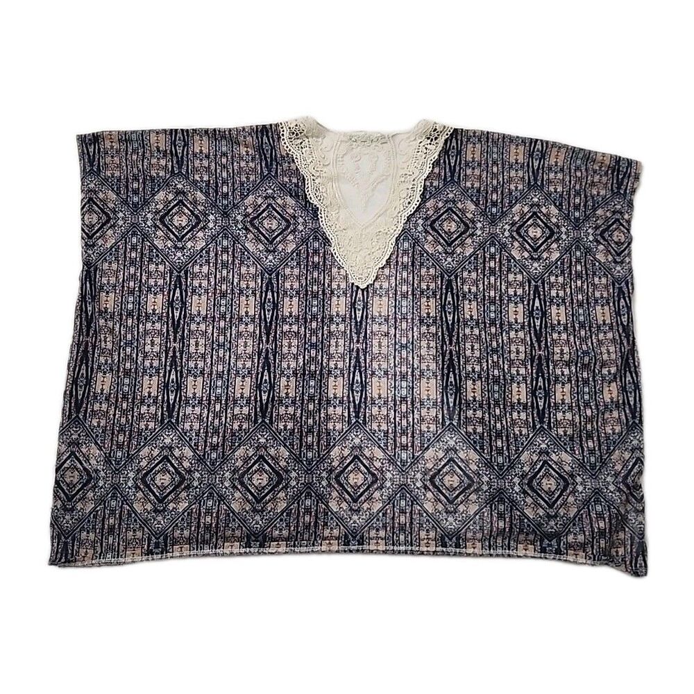 Maurices Womens Geometric patchwork kimono size S / M Small Medium - Picture 4 of 10
